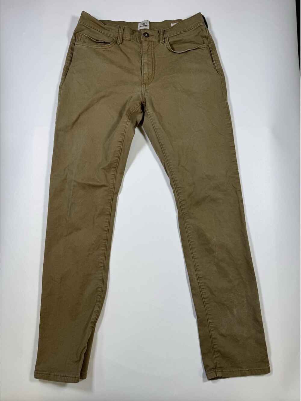 Flint and Tinder 365 Pants Mens 32x32 Brown Slim Fit Stretch Chino Huckberry